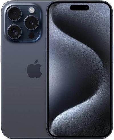Apple iPhone 15 Pro, 512GB, Blue Titanium - Unlocked (Renewed)