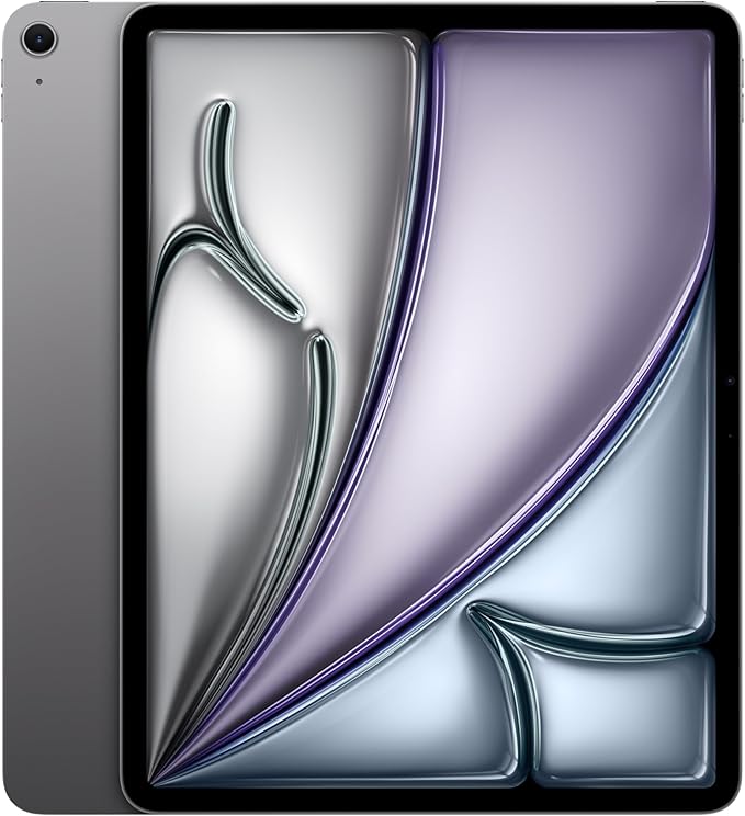 Apple iPad Air 13-inch with M3 chip Built for Apple Intelligence, Liquid Retina Display, 512GB, 12MP Front/Back Camera, Wi-Fi 6E, Touch ID, All-Day Battery Life — Space Gray